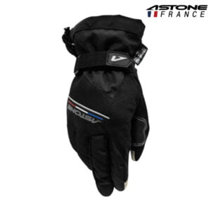 Astone 冬季防水手套 黑 保暖 反光 指腹防滑設計 指尖觸控 黏扣魔鬼 防潑水 W103A