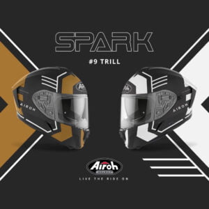 AIROH SPARK #9 TRILL 全罩安全帽 新色登場 消光 黑金 黑白