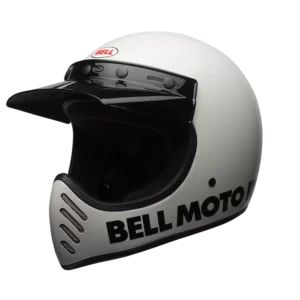 美國BELL 復古山車帽 MOTO3 – 經典白