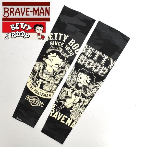 日本 VANSON 涼感袖套 The BRAVE-MAN×BETTY BOOP聯名 彈性 BBB-2329：圖片 2