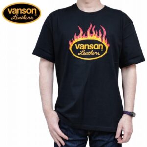 日本 VANSON 短袖 橢圓 logo 火紋 燒製 火焰 哈雷 NVST-2313