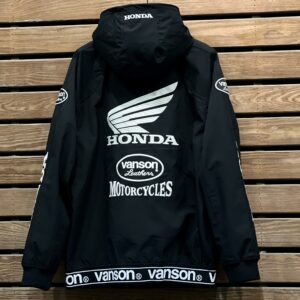 日本 VANSON × HONDA 本田 聯名 羽翼 連帽外套 防風外套 防風夾克  HRV-2415