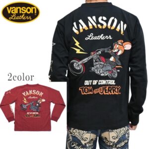 日本 VANSON × TOM＆JERRY 湯姆與傑利 聯名 長袖上衣 TJV-2502 兩色