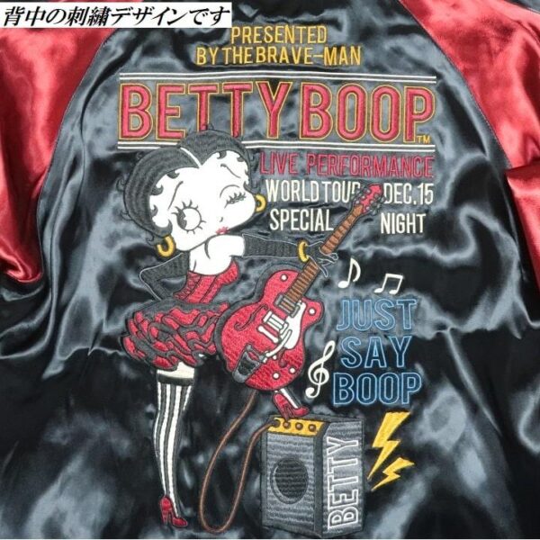 日本 VANSON × BETTY BOOP 貝蒂 聯名 雙面 橫須賀外套 BBB-2505：圖片 9