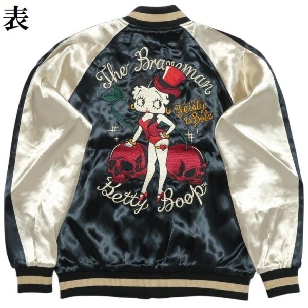 日本 VANSON × BETTY BOOP 貝蒂 聯名 雙面 橫須賀外套 BBB-2505：圖片 5