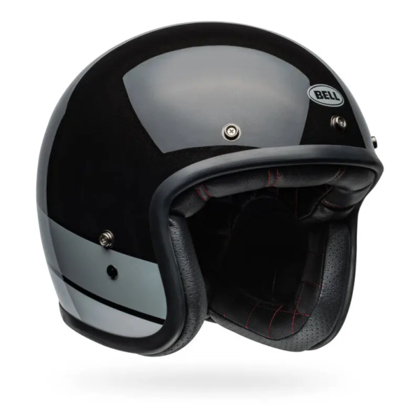 Bell CUSTOM 500 Apex Gloss Black Flake 黑銀極光 3/4罩 復古帽 安全帽：圖片 3