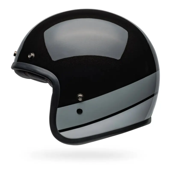 Bell CUSTOM 500 Apex Gloss Black Flake 黑銀極光 3/4罩 復古帽 安全帽：圖片 6