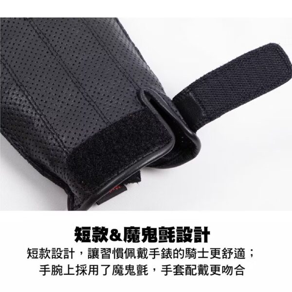 DEGNER 騎士手套 TG-82MH 夏季 打孔 半指手套 黑色 皮革 哈雷 檔車 牛皮 TG82MH：圖片 5