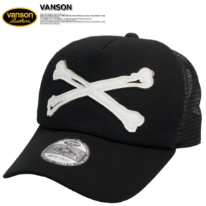 日本 VANSON 皮革 十字骨 網帽 棒球帽 卡車司機帽 滑板帽 NVCP-2504
