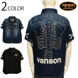 日本 VANSON Premium Line 單寧 短袖襯衫 NVSS-2505 兩色