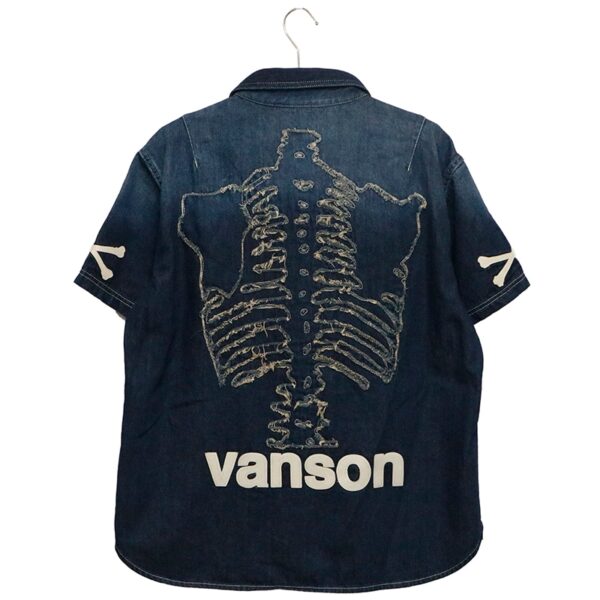 日本 VANSON Premium Line 單寧 短袖襯衫 NVSS-2505 兩色：圖片 6