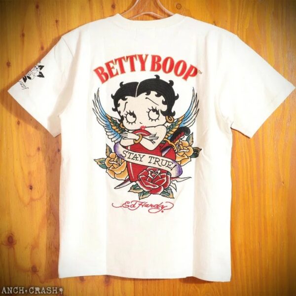 日本 VANSON×ED HARDY×BETTY BOOP 聯名 STAYTRUE 短袖 短T BED-2503 黑白 兩色：圖片 9