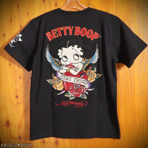 日本 VANSON×ED HARDY×BETTY BOOP 聯名 STAYTRUE 短袖 短T BED-2503 黑白 兩色：圖片 4