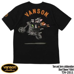 日本 VANSON × TOM＆JERRY 聯名 電繡 短袖上衣 TJV-2511